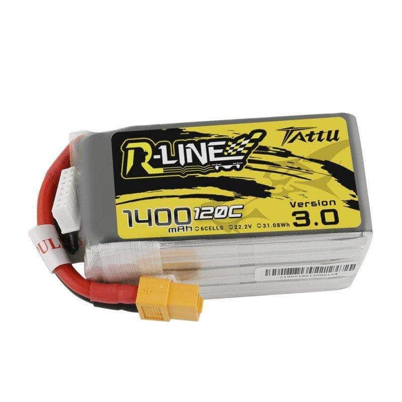 Tattu R-Line Version 3.0 22.2V 6S 1400mAh LiPo Battery – XT60