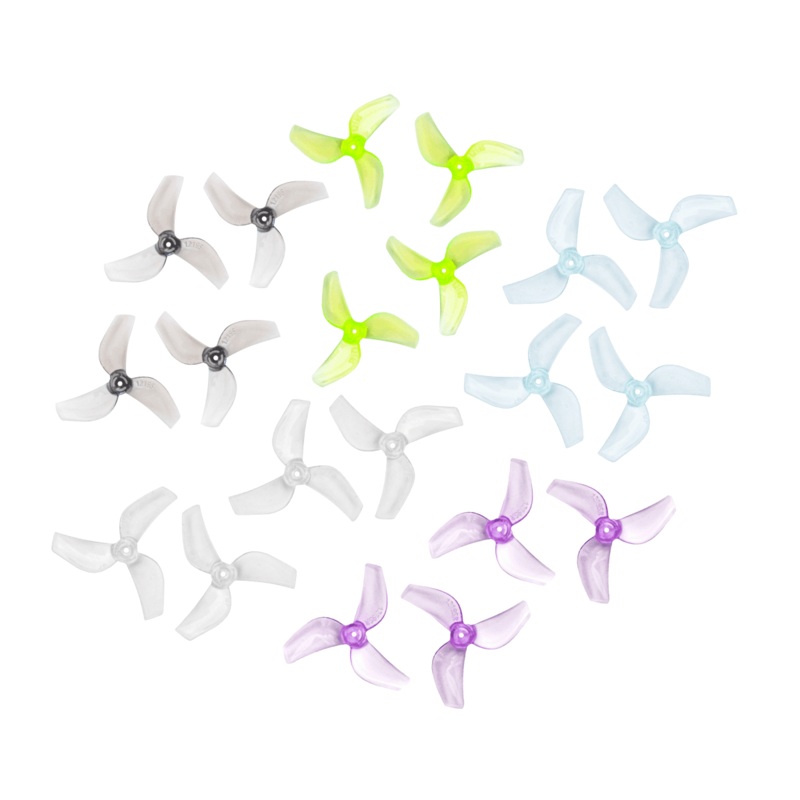 Gemfan 1219S 31mm Tri-Blade Propeller for 1mm Shaft (8 Pack) – Choose Color