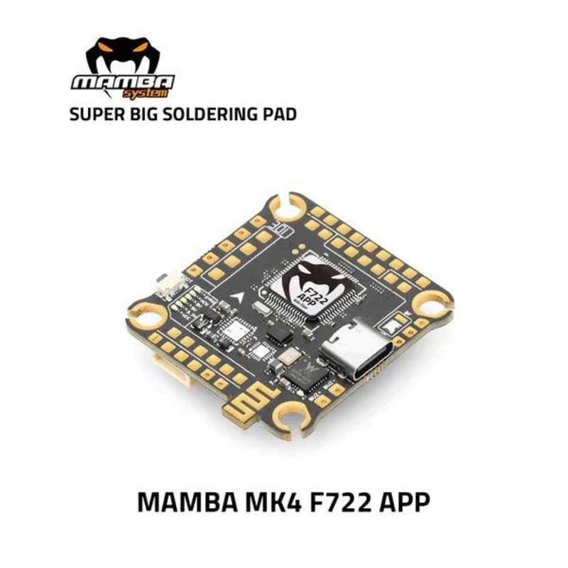Diatone MAMBA MK4 F722 APP Flight Controller – 30x30mm