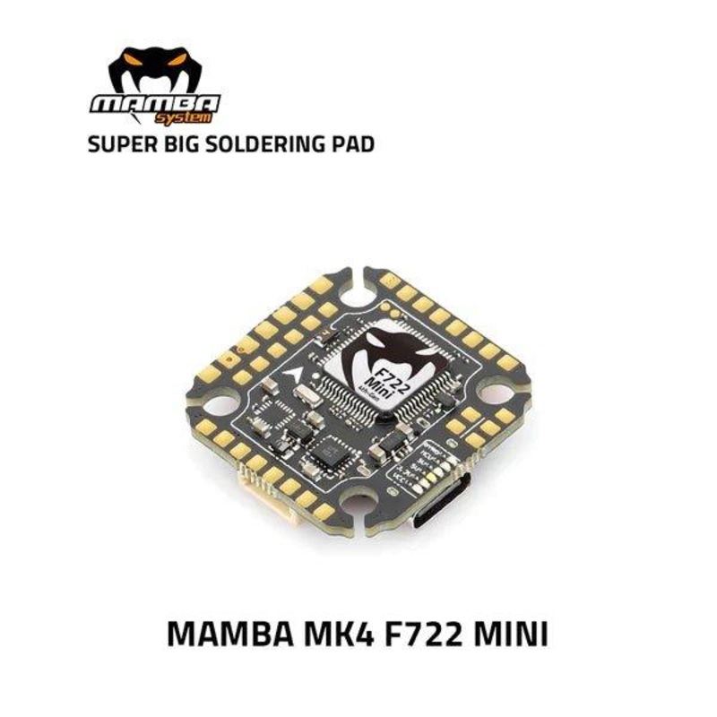 Diatone MAMBA MK4 F722 MINI Flight Controller – 20x20mm