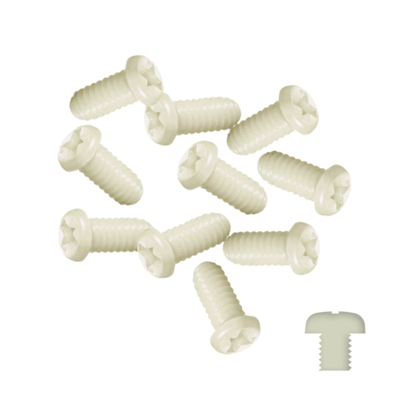 M1.4, PEEK, Phillips, Button Head Screws for Tiny Drones (20pcs) – Choose Length