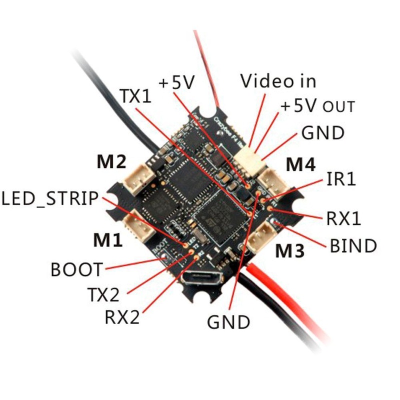 HappyModel Crazybee F4 Lite 1S Whoop Flight Controller for Mobula 6 – Frsky