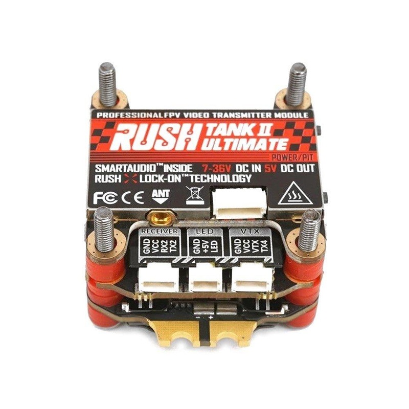 RUSHFPV Rush Blade F722 Analog Stack + Rush Blade Super 3-6S BLHeli_32 60A 96kHz 4in1 ESC & Rush Tank II VTX – 30x30mm