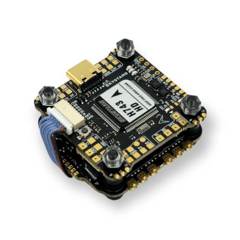 Skystars H7 Dual BMI270 Gyro Flight Controller and KM60 60A Blheli-32 ESC Stack – 30x30mm