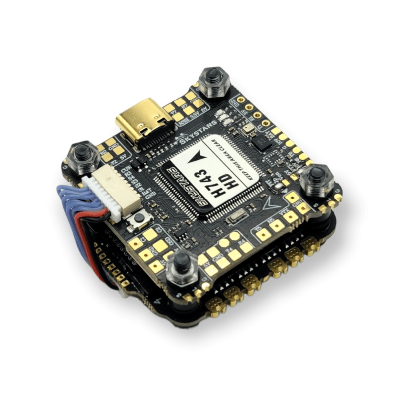 Skystars H7 Single BMI270 Gyro Flight controller and KO60 60A Blheli-32 ESC Stack – 30x30mm