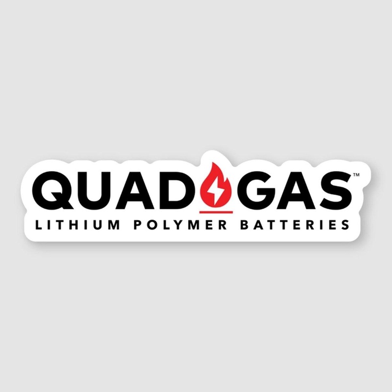 WREKD Quad Gas Logo 2.87  0.75 Sticker w/ Black Letters + White Trim