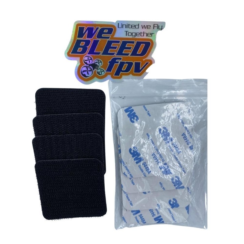 Velcro Hook/Male Side (8 pack) – Choose Black/White