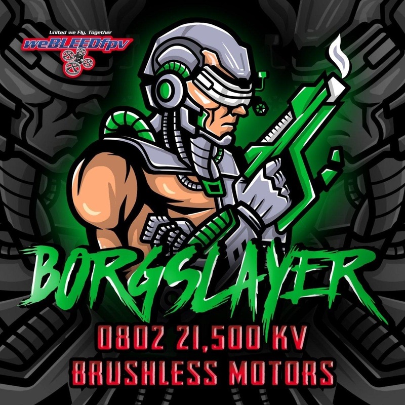 weBLEEDfpv 0802 “BORGSLAYER” Whoop Motors (4 pack) – 21500Kv