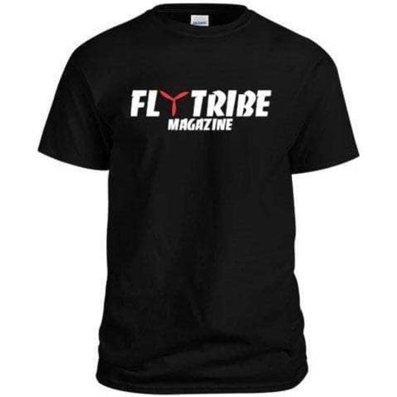 Fly Tribe Magazine FTM Logo T-Shirts – Black – Choose Your Size