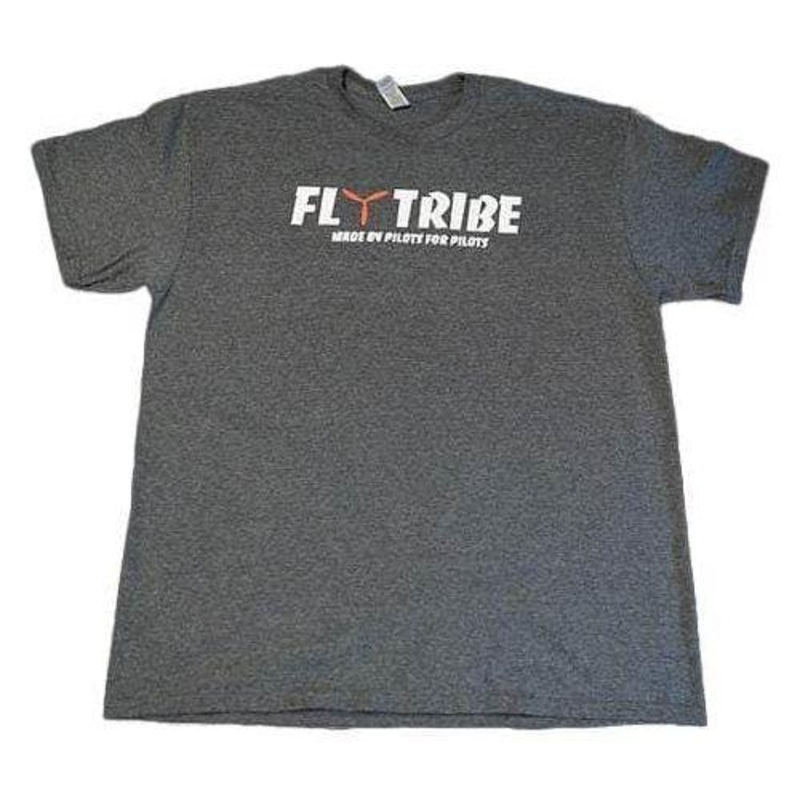 Fly Tribe Magazine MBPFP Logo T-Shirts – Dark Gray – Choose Your Size