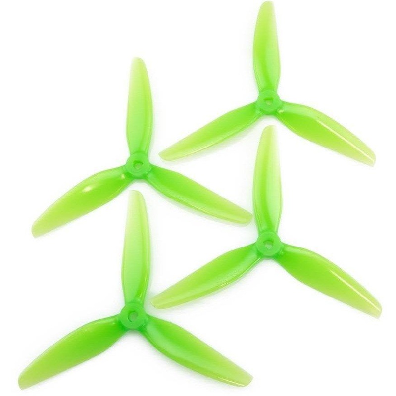 HQ Prop 5.5X3.5X3 Durable Tri-blade 5.5″ Prop 4 Pack – Green