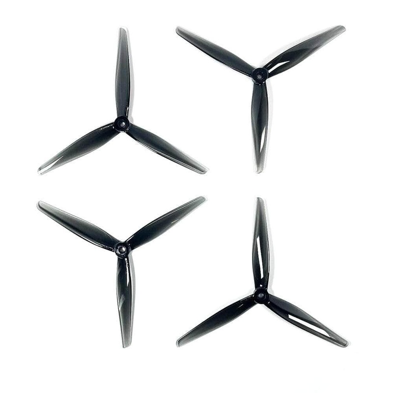 HQ Prop 7.5×3.7×3 Tri-Blade 7.5″ Prop 4 Pack – Gray