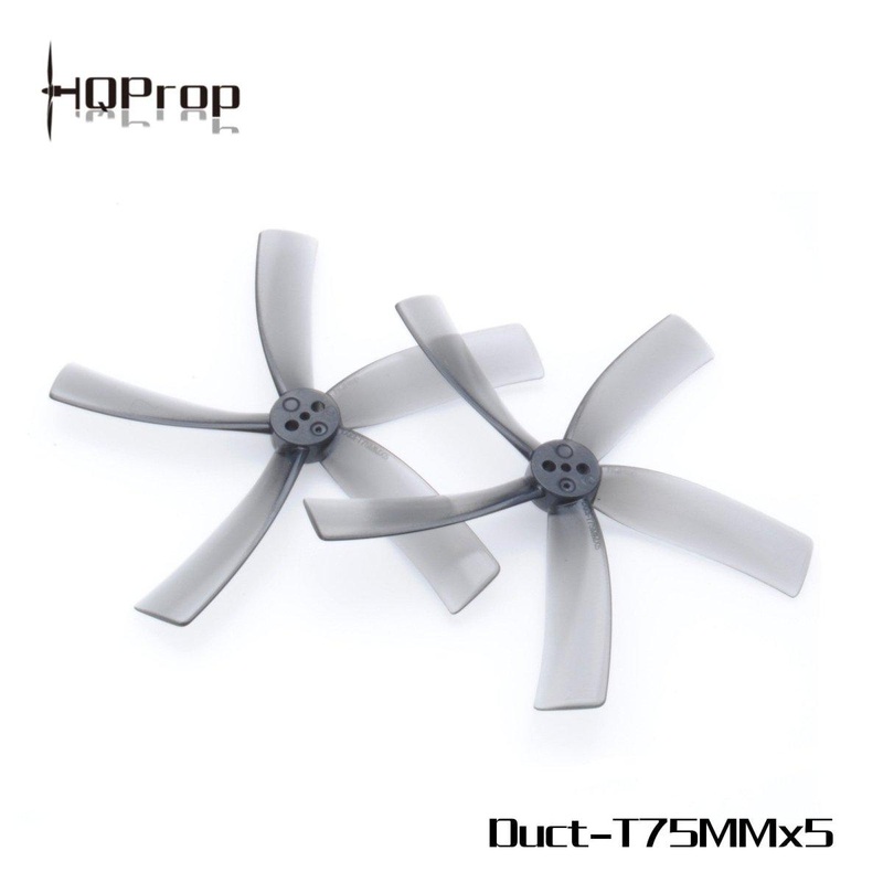 HQ Prop Duct 75mm Cinewhoop Penta-Blade 3″ Prop 4 Pack – Grey