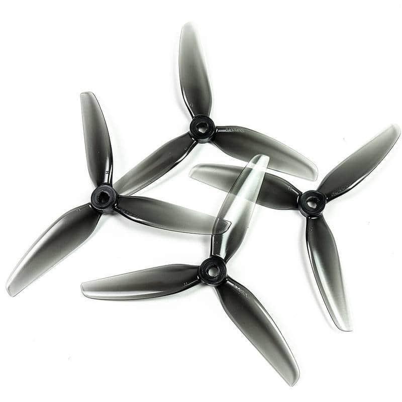 HQ Prop Durable 5.1×3.6×3 Tri-Blade 5″ Prop 4 Pack – Grey