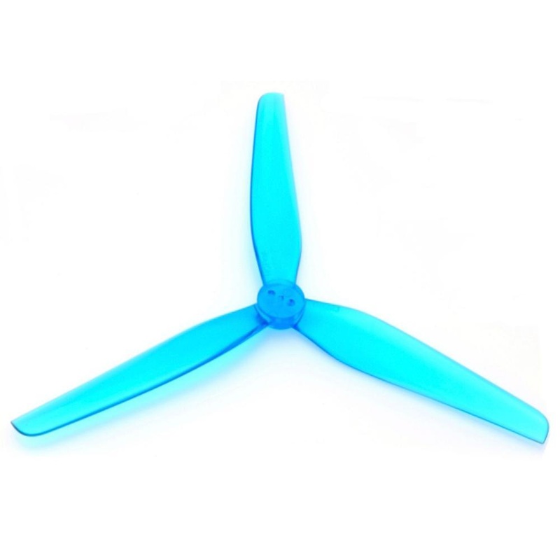 HQ Prop Durable T5x2x3 Tri-Blade 5″ Prop 4 Pack (1.5mm Shaft) – Blue