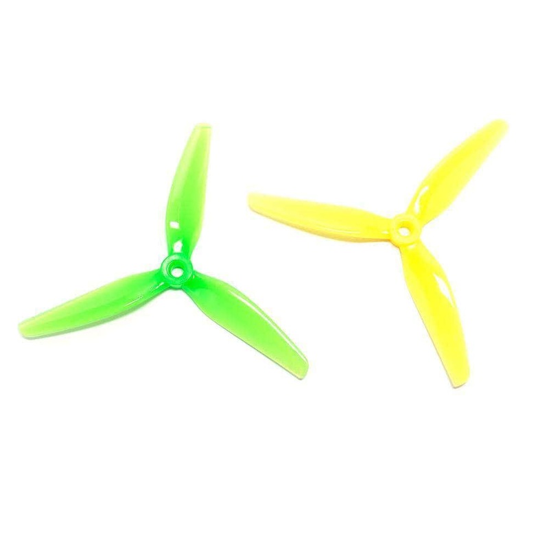 HQ Prop ETHIX S4 5×3.7×3 Tri-Blade 5″ Prop 4 pack – Lemon Lime