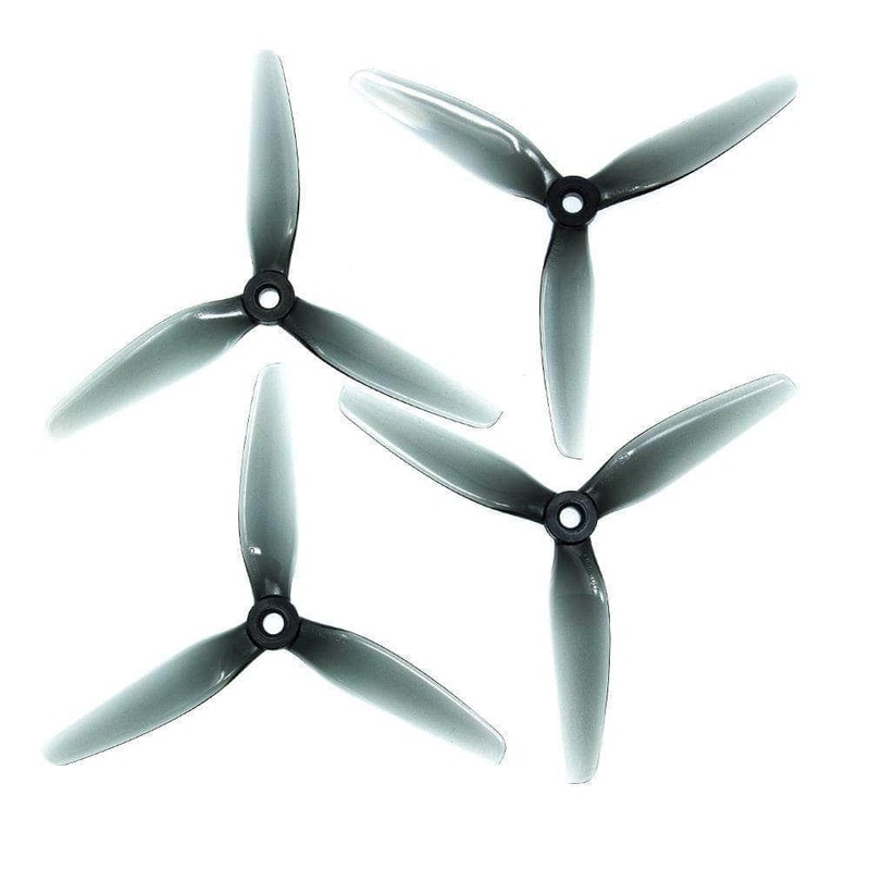 HQ Prop ETHIX S5 5x4x3 Tri-Blade 5″ Prop 4 Pack – Light Grey