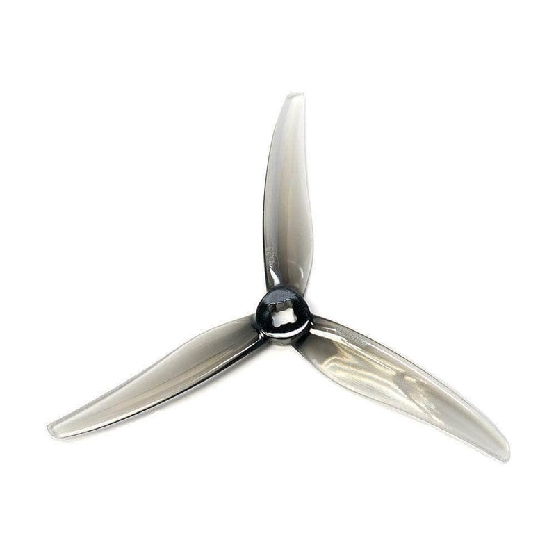 Gemfan Hurricane 4525 Tri-Blade 4.5″ Prop 4 Pack – Clear Gray