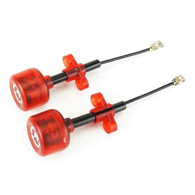 RUSHFPV Cherry Antenna U.FL (2pc) – Transparent Red – Choose Polarization