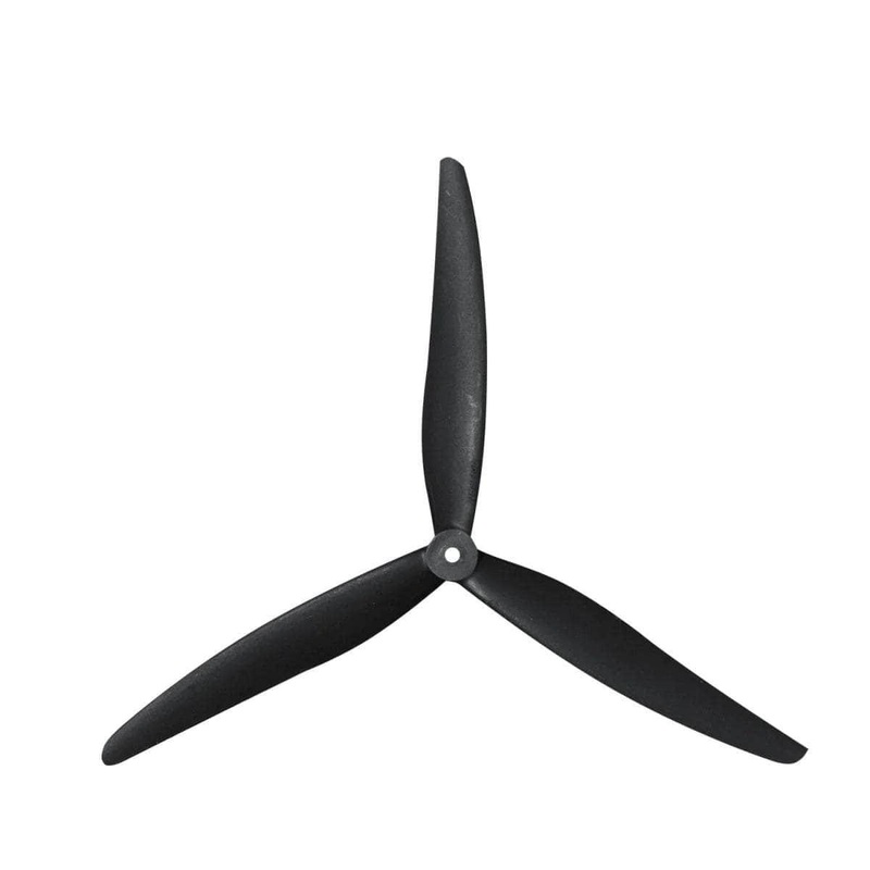 Gemfan 1170 Reinforced Glass Fiber Nylon Tri-Blade 11″ Prop 2 Pack – Black