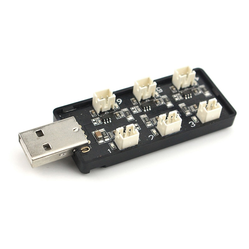 EMAX Charger 6-Port 1S LiPo USB PH2.0 Tinyhawk/Nanohawk Drones