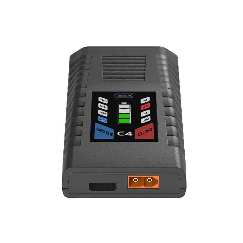 ToolKitRC C4 50W 4A 2-4S Compact AC Charger – XT60
