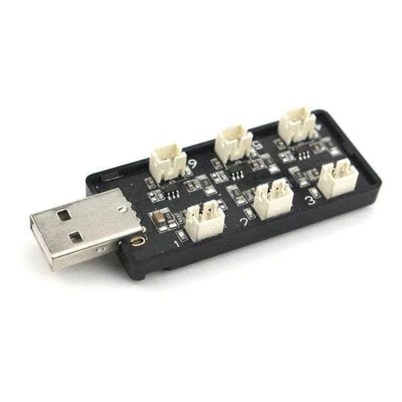 Emax Charger 6-Port 1S LiPo USB PH2.0 for Tinyhawk/Nanohawk Drones