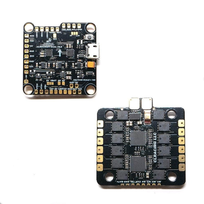CLRacing F7 V2.2 45A 2-6S 30×30 Stack Combo (F7 FC / 32Bit 45A 4in1 ESC) – Dual ICM20602