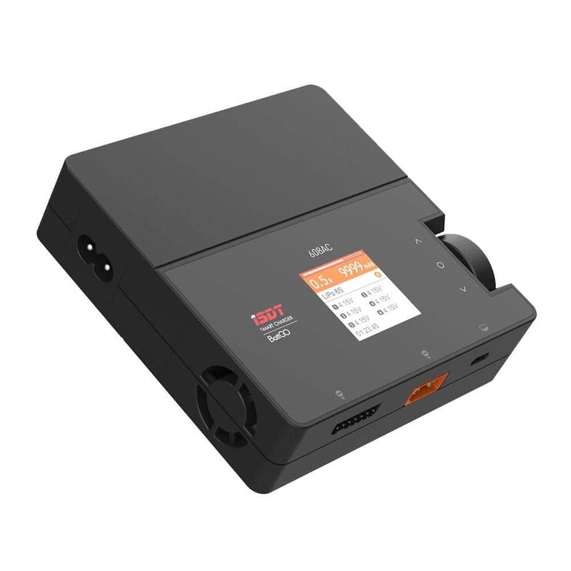 ISDT 608AC 50/200W 8A 1-6S AC/DC Smart Charger w/ Detachable Power Supply
