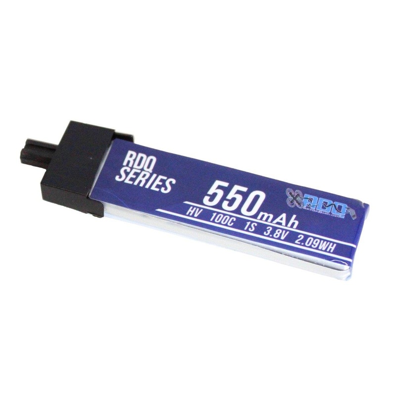 RDQ Series 3.8V 1S 550mAh 100C LiHV Whoop/Micro Battery – Plastic Head GNB27