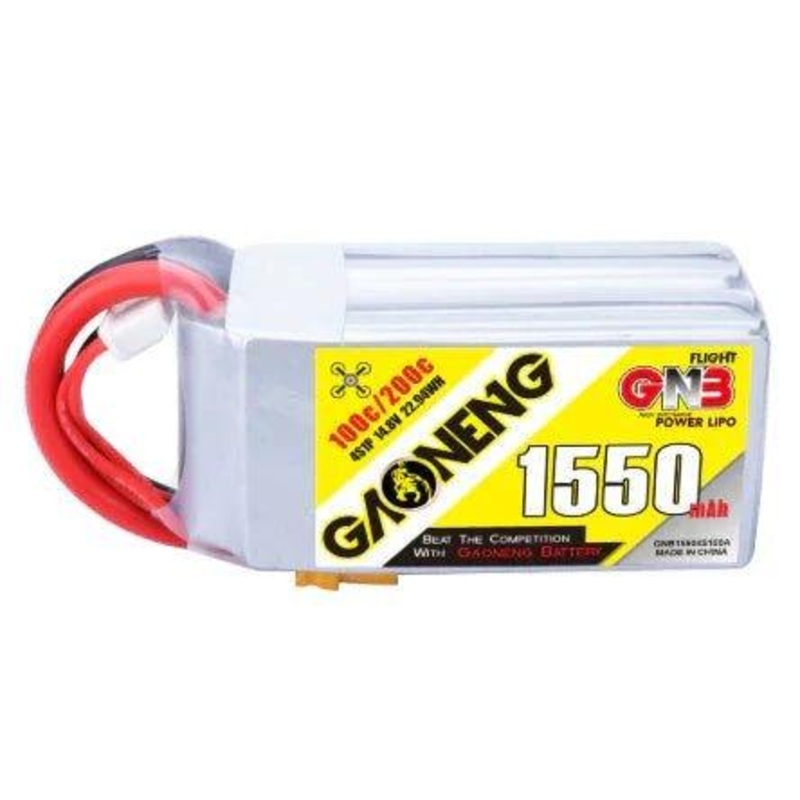 Gaoneng GNB 14.8V 4S 1550mAh 100C LiPo Battery – XT60