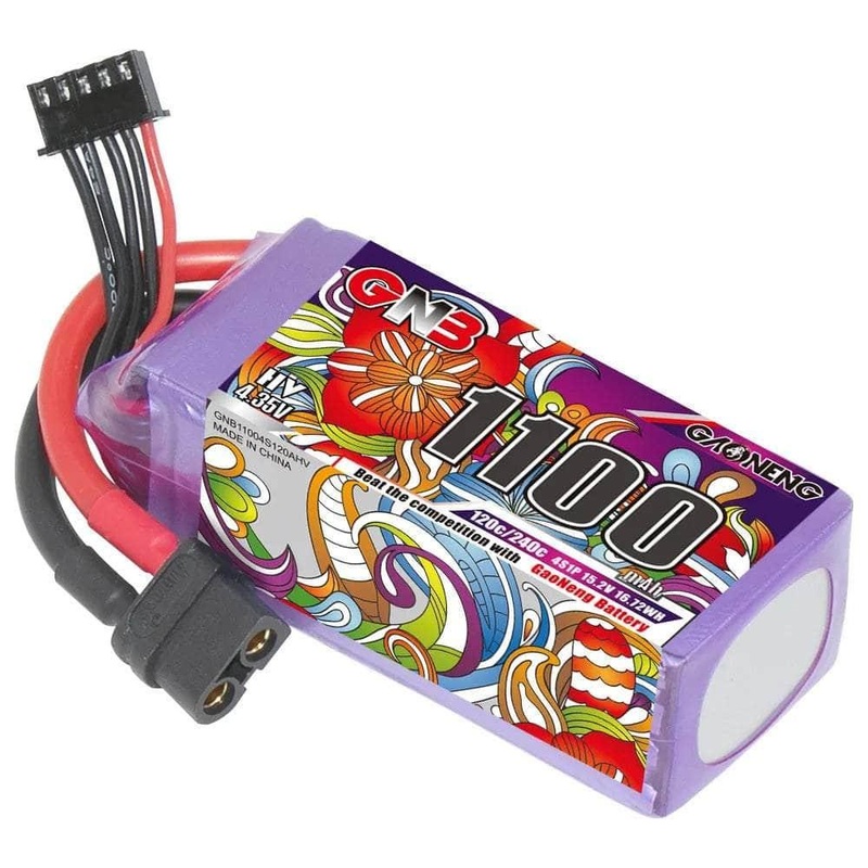 Gaoneng GNB 15.2V 4S 1100mAh 120C LiHV Battery – XT60