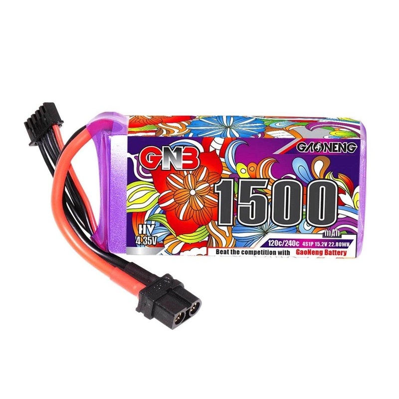 Gaoneng GNB 15.2V 4S 1500mAh 120C LiHV Battery – XT60