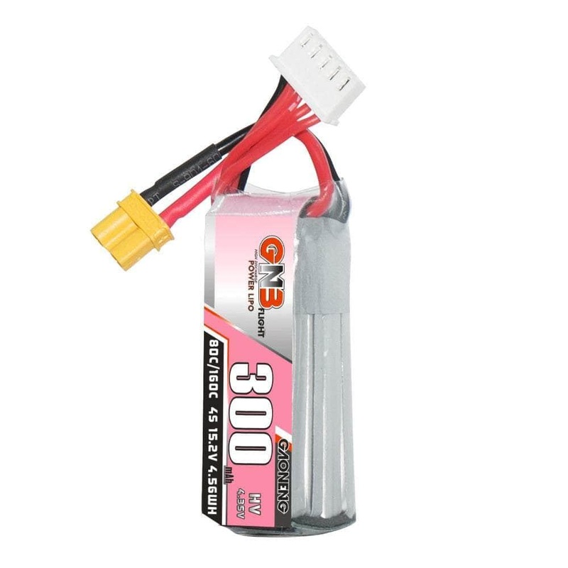 Gaoneng GNB 15.2V 4S 300mAh 80C LiHV Micro Battery – XT30