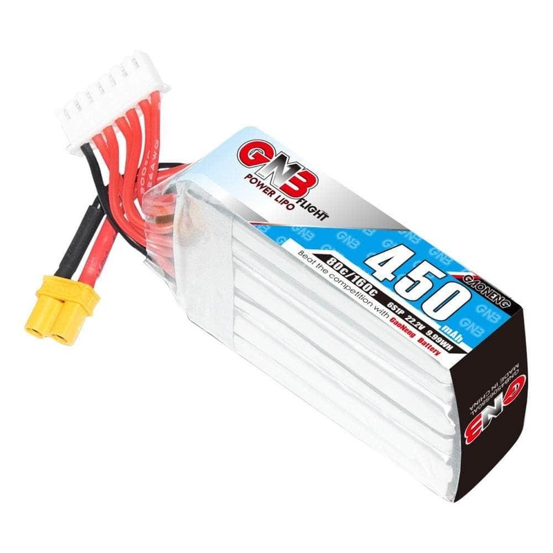 Gaoneng GNB 22.2V 6S 450mAh 80C LiPo Micro Battery (Long Type) – XT30
