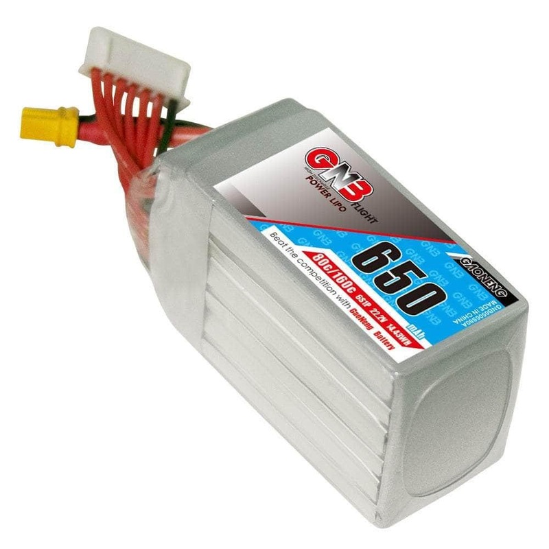 Gaoneng GNB 22.2V 6S 650mAh 80C LiPo Micro Battery (Square Type) – XT30
