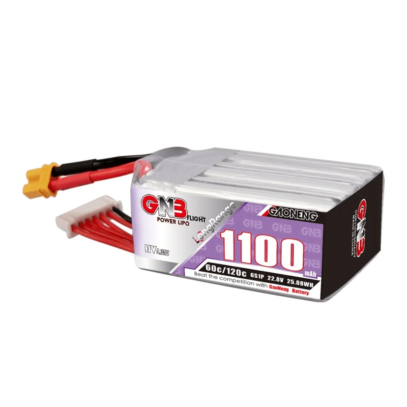 Gaoneng GNB 22.8V 6S 1100mAh 60C LiHV Battery – XT30