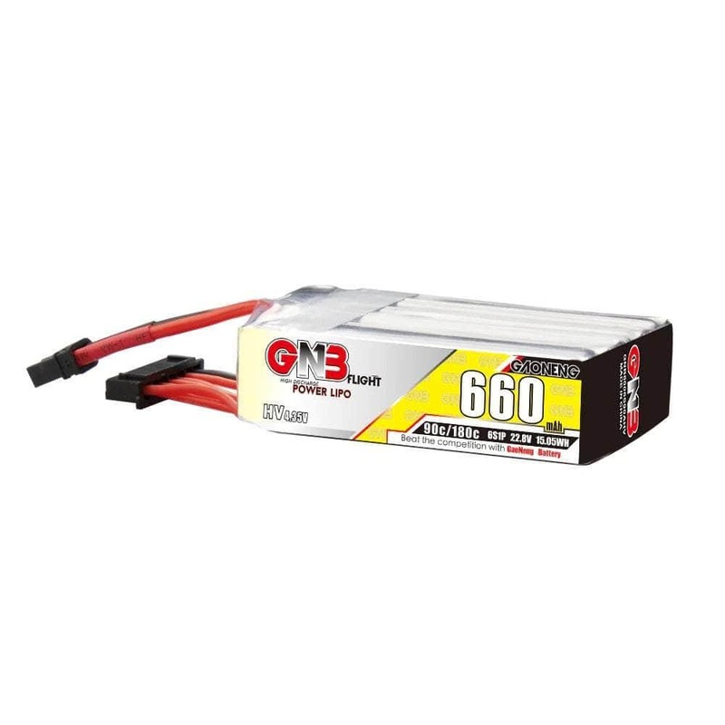 Gaoneng GNB 22.8V 6S 660mAh 90C LiHV Micro Battery (Long Type) – XT30
