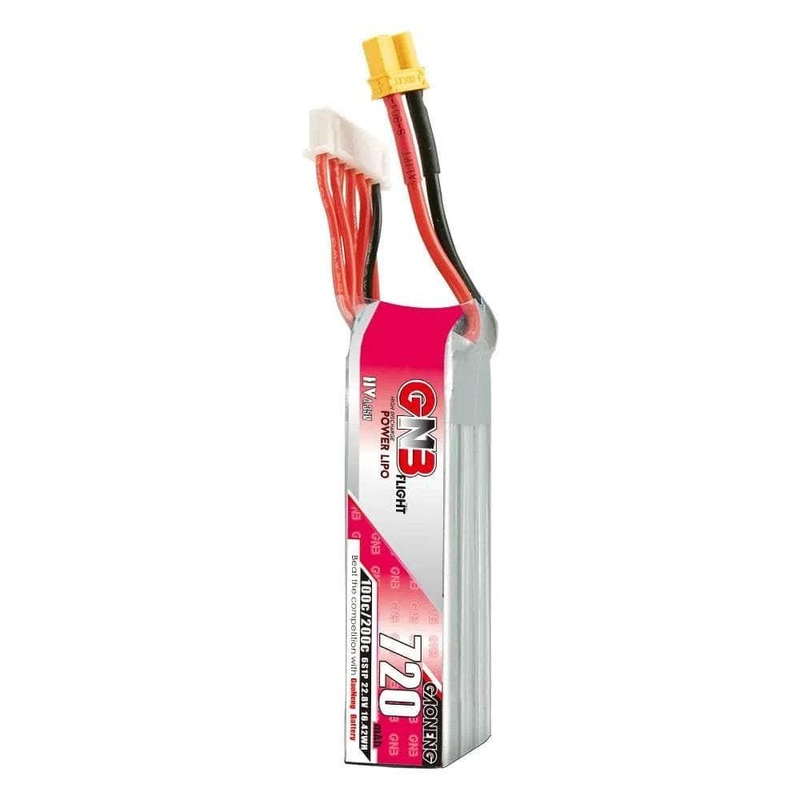 Gaoneng GNB 22.8V 6S 720mAh 100C LiHV Micro Battery (Long Type) – XT30