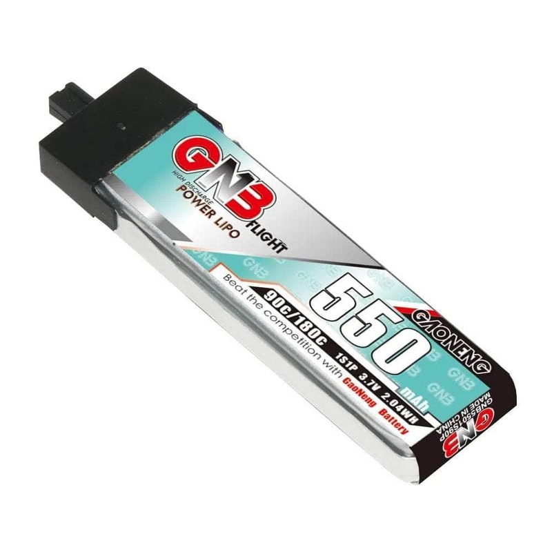 Gaoneng GNB 3.7V 1S 550mAh 90C LiPo Whoop/Micro Battery w/ Plastic Head – A30