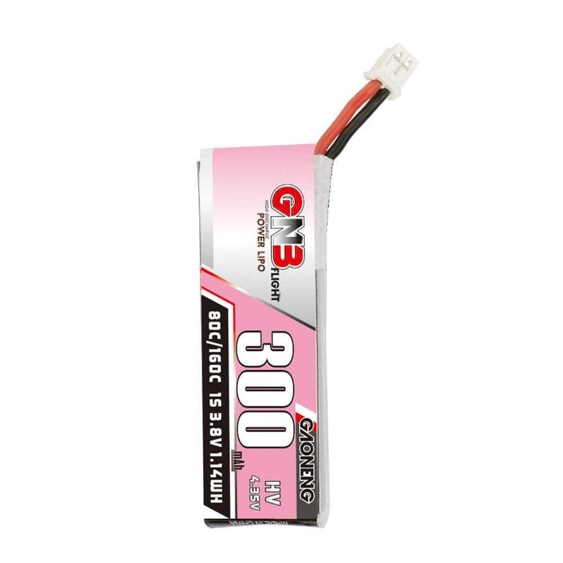 Gaoneng GNB 3.8V 1S 300mAh 80C LiHV Whoop/Micro Battery w/ Cabled – PH2.0