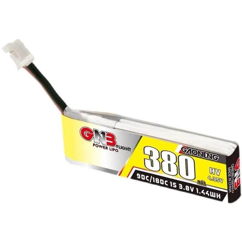 Gaoneng GNB 3.8V 1S 380mAh 90C LiHV Whoop/Micro Battery w/ Cabled – PH2.0