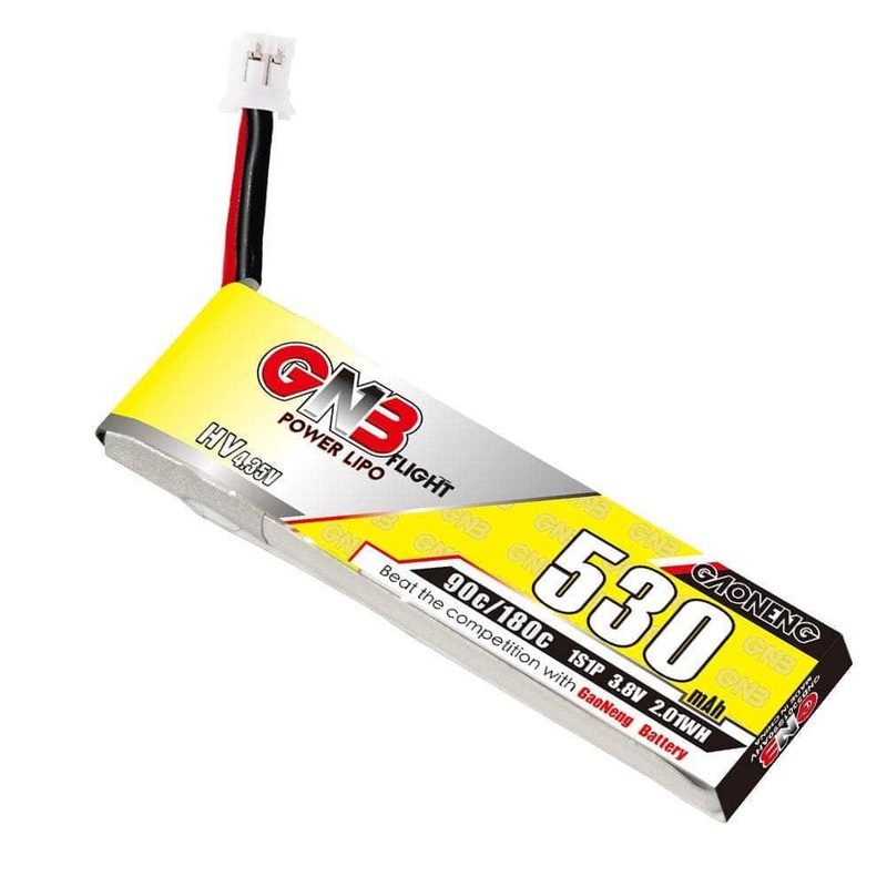 Gaoneng GNB 3.8V 1S 530mAh 90C LiHV Whoop/Micro Battery w/ Cabled – PH2.0