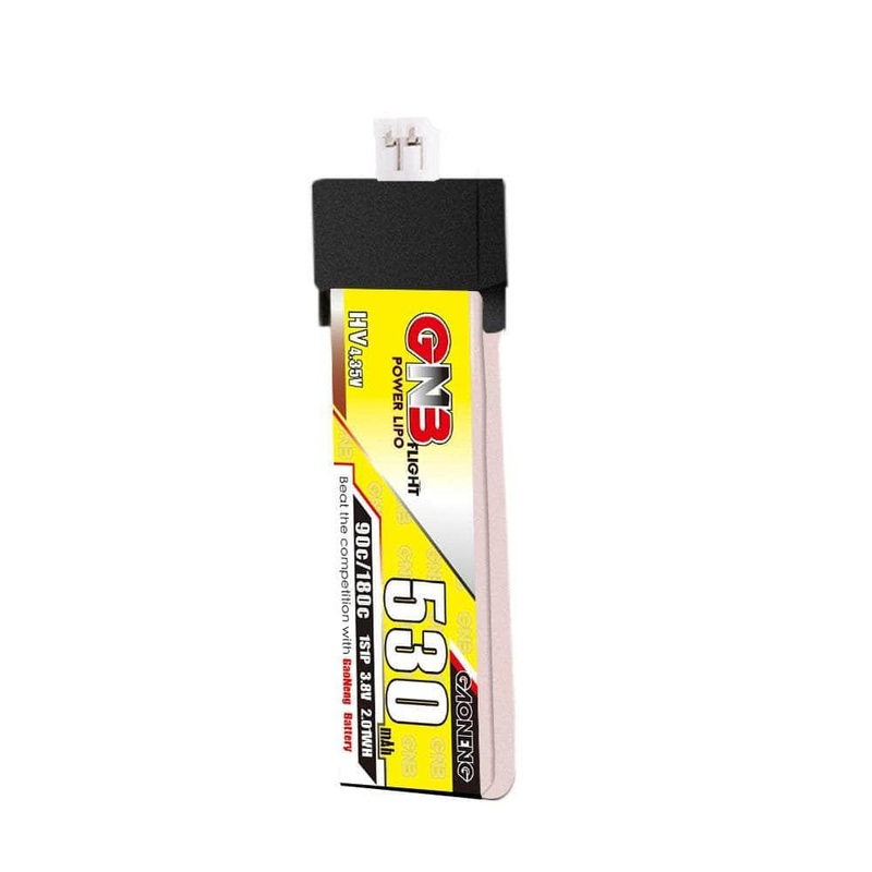 Gaoneng GNB 3.8V 1S 530mAh 90C LiHV Whoop/Micro Battery w/ Plastic Head – PH2.0