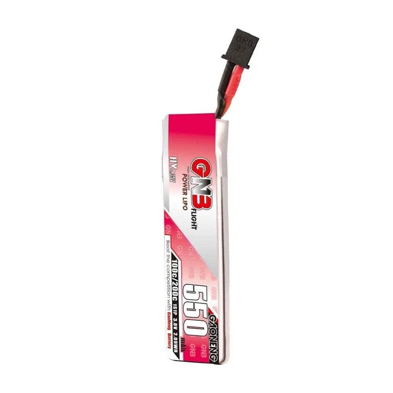 Gaoneng GNB 3.8V 1S 550mAh 100C LiHV Whoop/Micro Battery w/ Cabled – A30