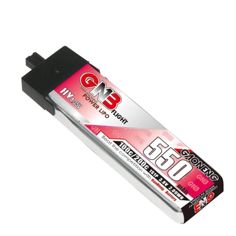 Gaoneng GNB 3.8V 1S 550mAh 100C LiHV Whoop/Micro Battery w/ Plastic Head – A30