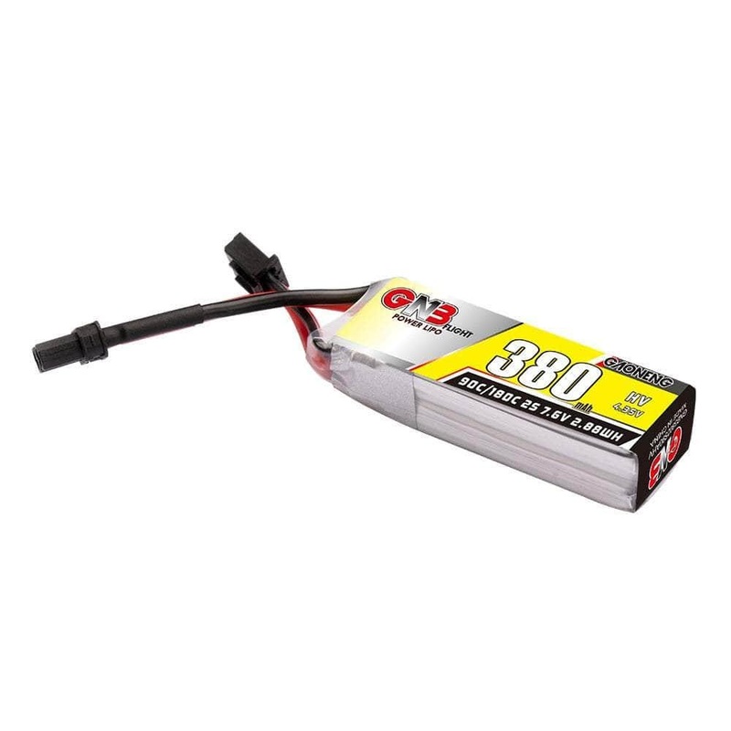 Gaoneng GNB 7.6V 2S 380mAh 90C LiHV Micro Battery – XT30