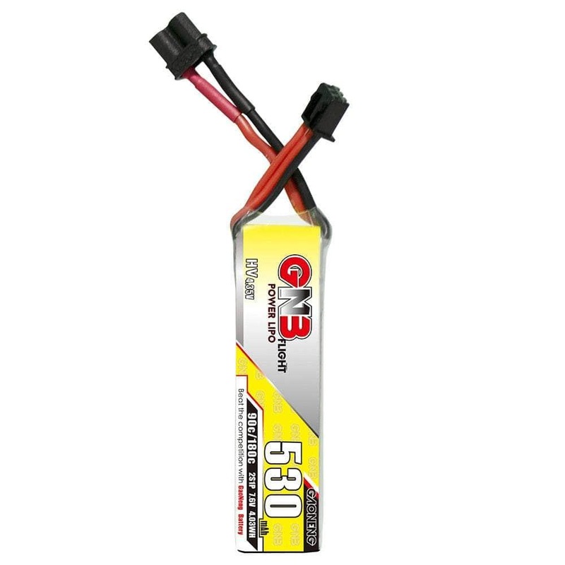 Gaoneng GNB 7.6V 2S 530mAh 90C LiHV Micro Battery (Long Type) – XT30