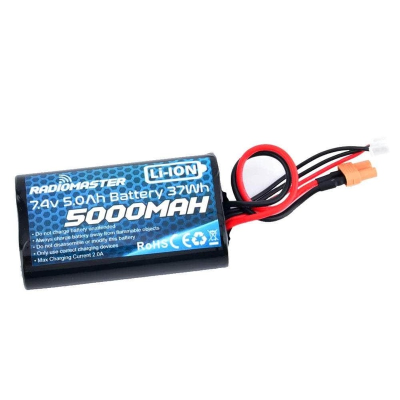 RadioMaster 7.4V 2S 5000mAh Li-Ion Battery for Transmitters – XT30
