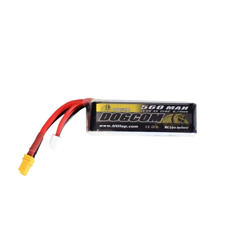 DogCom 14.8V 4S 560mAh 150C LiPo – XT30